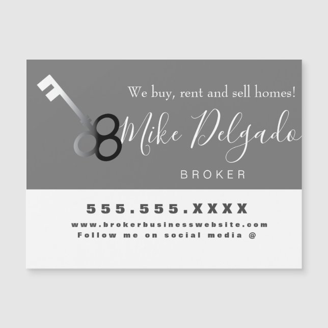 House Sales Rental  Broker Business Key Logo  (Front)