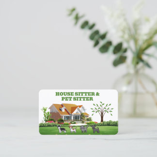 House sitter & Pet sitter Business Card