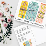 House Sitting Pet Sitting Housesitter Cute Unique  Postcard<br><div class="desc">Show your style with this hand drawn cute house design on front and back of the marketing postcard. Perfect for housesitters, home services, real estate agents and brokers, lenders, mortgage brokers, movers, interior designers, home staging and others in this field. Add your own text to make it shine! Check my...</div>