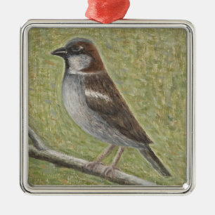 House Sparrow 2008 Metal Ornament
