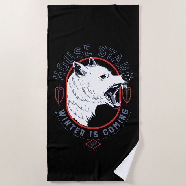 House Stark - Winter Is Coming Beach Towel (Front)
