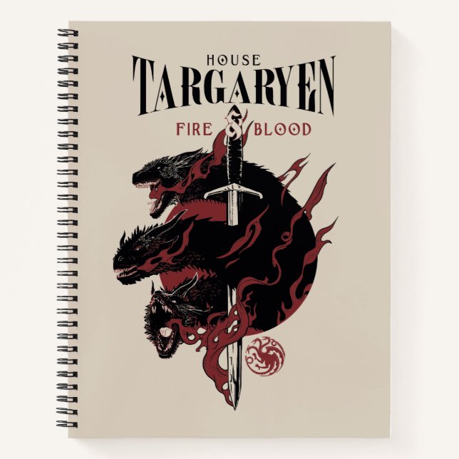House Targaryen - Fire & Blood Notebook (Front)