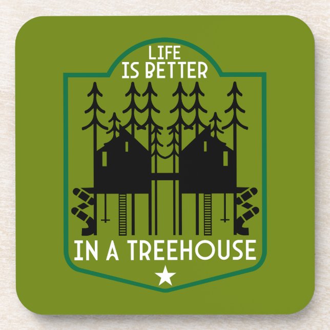 House Treehouse Coaster (Front)