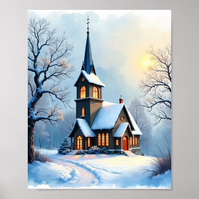 House under the snow poster (Front)