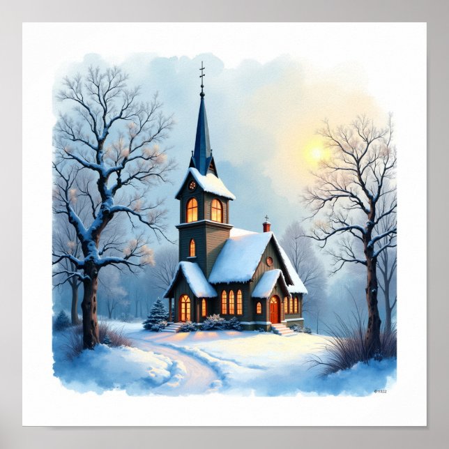 House under the snow poster (Front)
