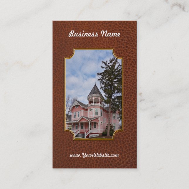 House - Victorian - Flemington, NJ - The Pink Lady Business Card (Front)