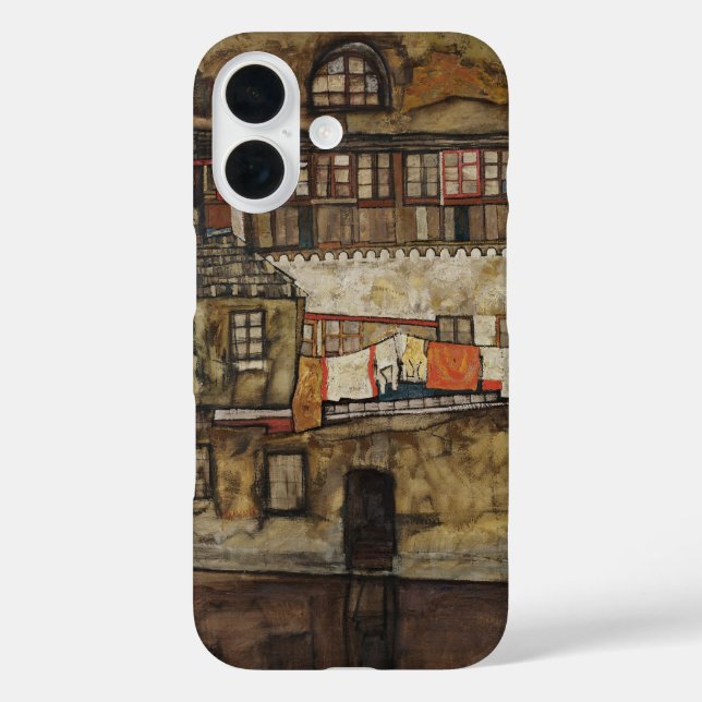 House Wall on River by Egon Schiele Case-Mate iPhone Case (Back)