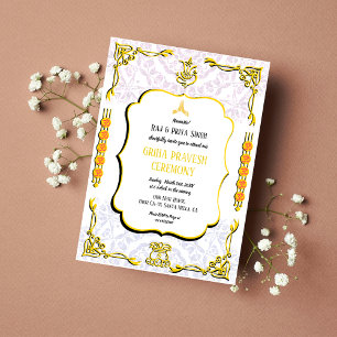 House Warming Griha Pravesh Krishna Invitation