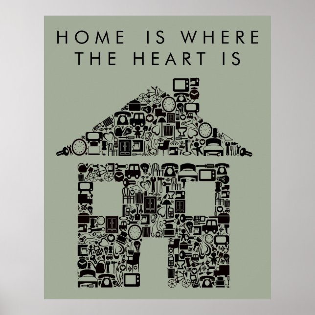 House Warming Home Quote Poster Print (Front)