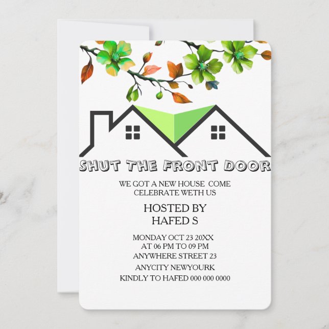 House Warming Invitation Housewarming Invitation H (Front)