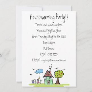 House Warming Moving Party Invite Invitation