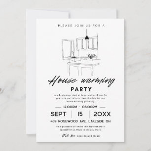 House Warming Party Save The Date Invitation