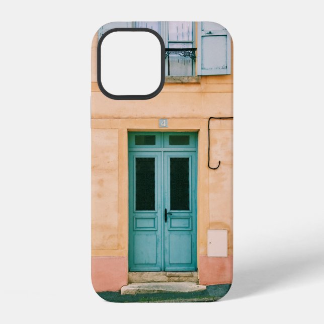 HOUSE WITH OPENED WINDOW AND CLOSED DOOR iPhone CASE (Back)