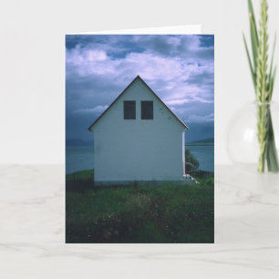 House with Stormy Sky, Hrisey Island, Iceland 2003 Card