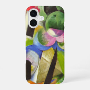 House with Trees by Franz Marc, Vintage Fine Art iPhone 16 Case