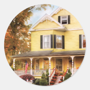 House - Yellow Lace - Dream House Classic Round Sticker