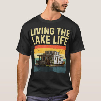Houseboat Design For Men Women House Boat Captain T-Shirt