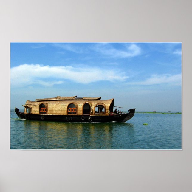 Houseboat in India Poster (Front)