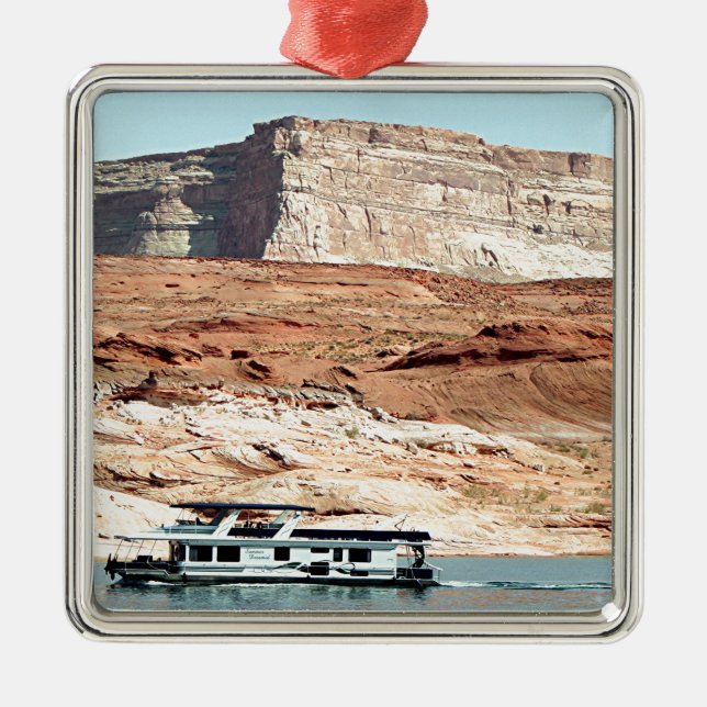 Houseboat, Lake Powell, Arizona, USA 7 Metal Ornament (Front)