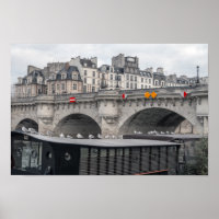 Houseboat near Pont Neuf - Paris, France