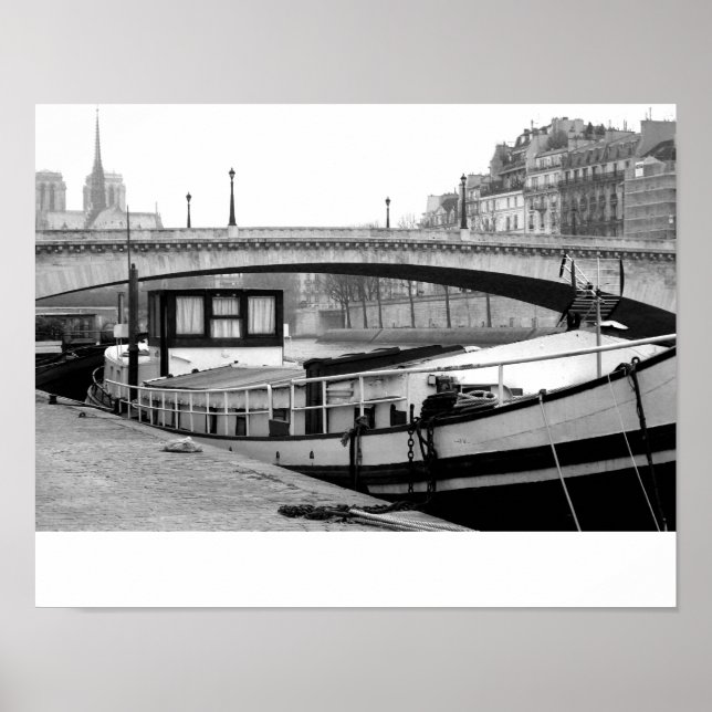 Houseboat on the Seine Poster (Front)