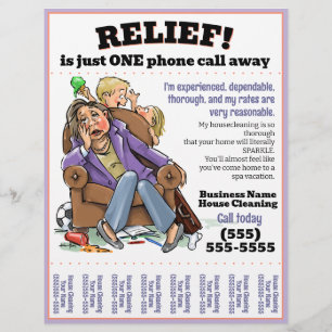 Housecleaning flyer (fully customisable)