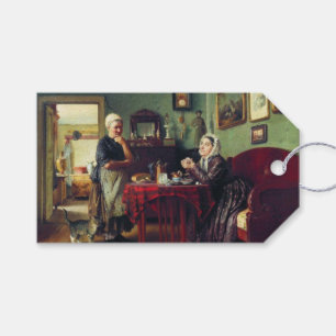 Household Conversation (by Konstantin Makovsky) Gift Tags