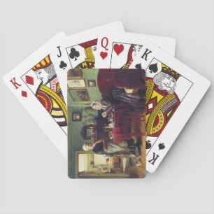 Household Conversation (by Konstantin Makovsky) Playing Cards