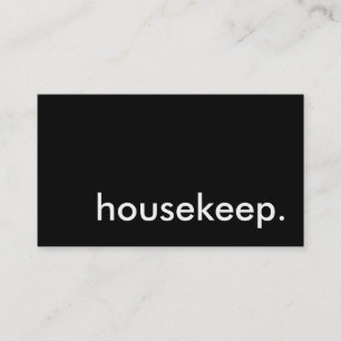 housekeep. business card