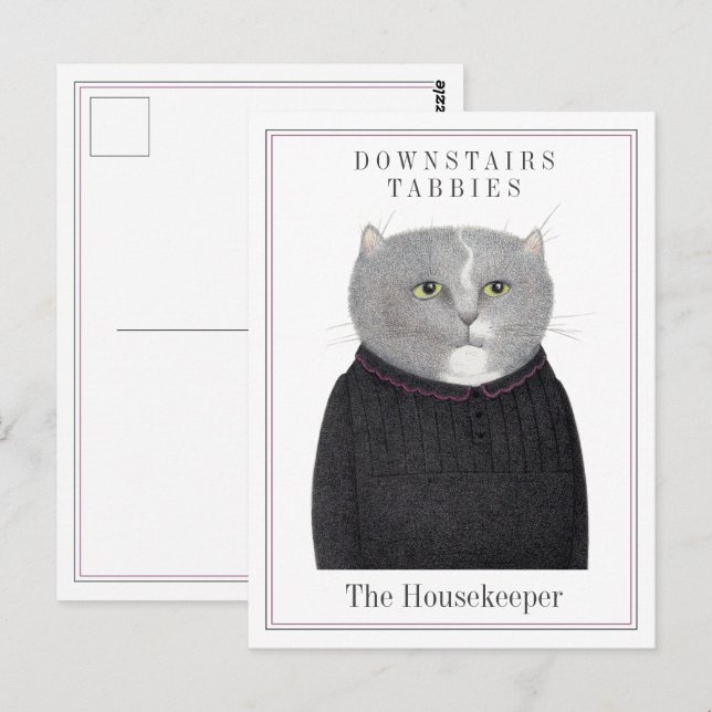 HOUSEKEEPER CAT Postcard  (Front/Back)