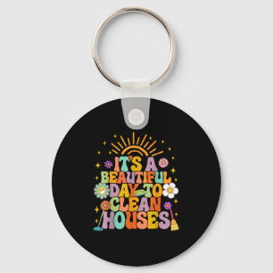 Housekeeper Cleaning It’s A Beautiful Day To Clean Key Ring