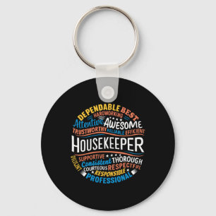 Housekeeper Gifts Funny Housekeeping Week Apprecia Key Ring
