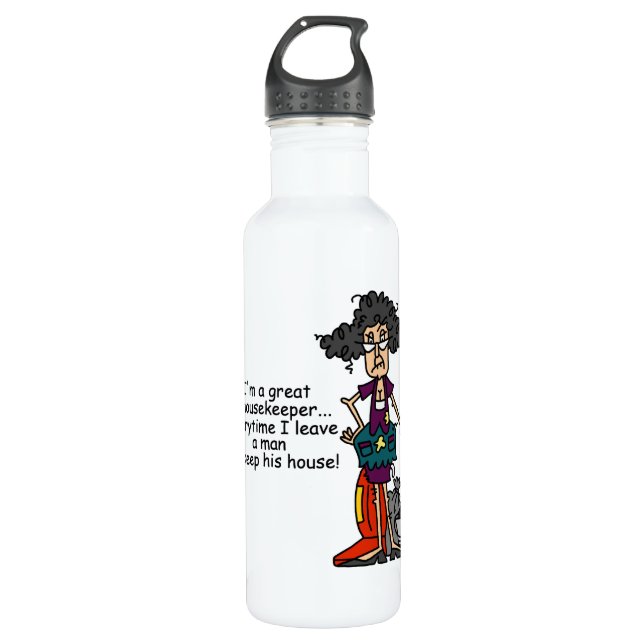Housekeeper Humour 710 Ml Water Bottle (Front)