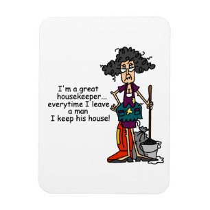 Housekeeper Humour Magnet