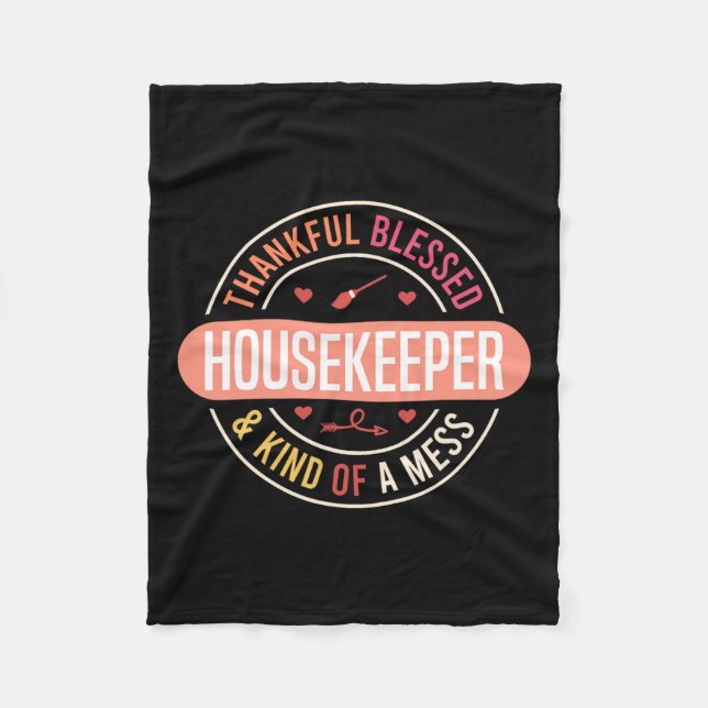 Housekeeping Appreciation Week Environmental Servi Fleece Blanket (Front)