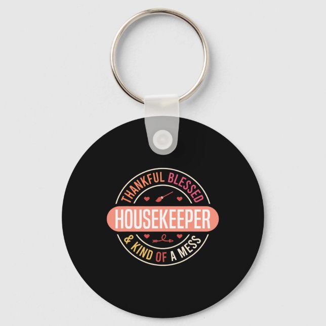 Housekeeping Appreciation Week Environmental Servi Key Ring (Front)
