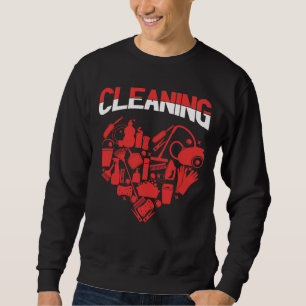 Housekeeping Cleaning Heart Vacuum Cleaner Houseke Sweatshirt