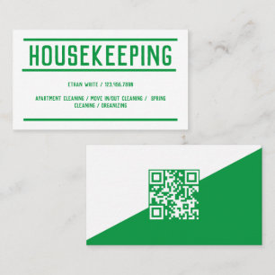 Housekeeping Custom QR Business Card