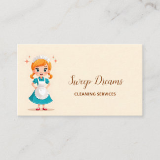 Housemaid  Housekeeper Business Card