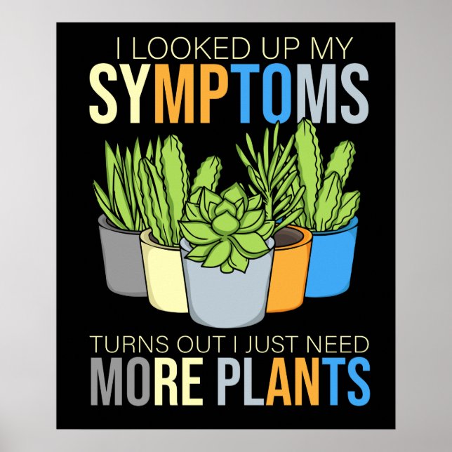 Houseplant Lover Women Gardening Florist Plants Poster (Front)