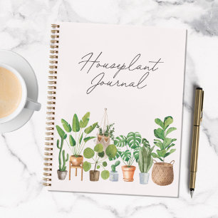 Houseplant Watercolor Gardening Quote Journal