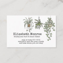 Houseplants Business Card