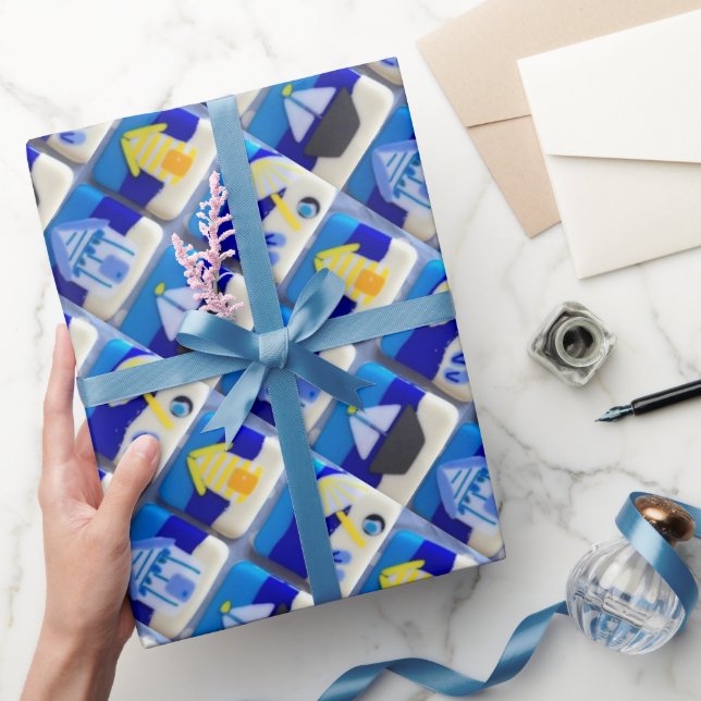 Houses 1 wrapping paper (Gifting)