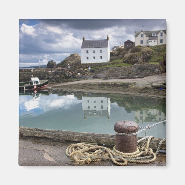 Houses And Boats Along The Water Magnet (Front)