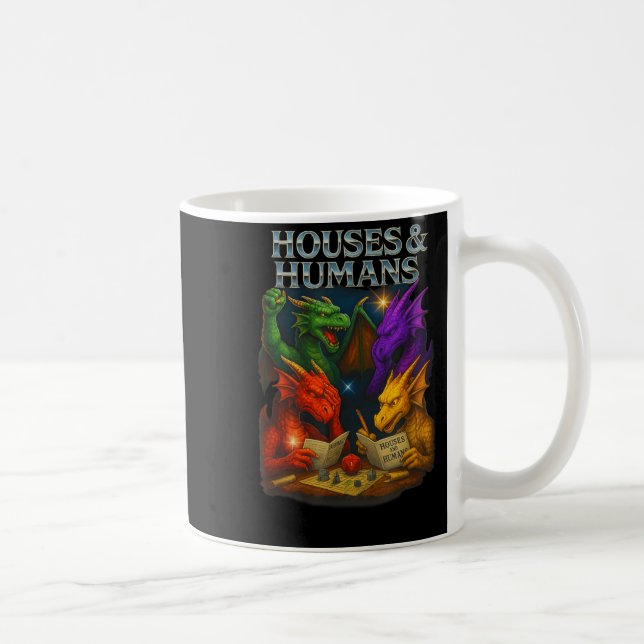 Houses And Humans Funny Novelty Rpg Gamers Men Wom Coffee Mug (Right)