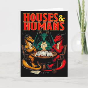 Houses And Humans Funny Tabletop Rpg Dice Game Par Card