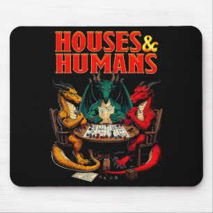 Houses And Humans Funny Tabletop Rpg Dice Game Par Mouse Pad