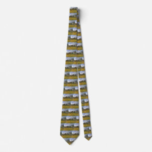 Houses at Argenteuil by Claude Monet, Vintage Art Tie