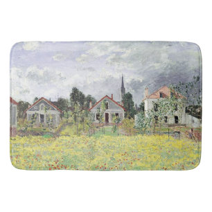Houses at Argenteuil Claude Monet Bath Mat