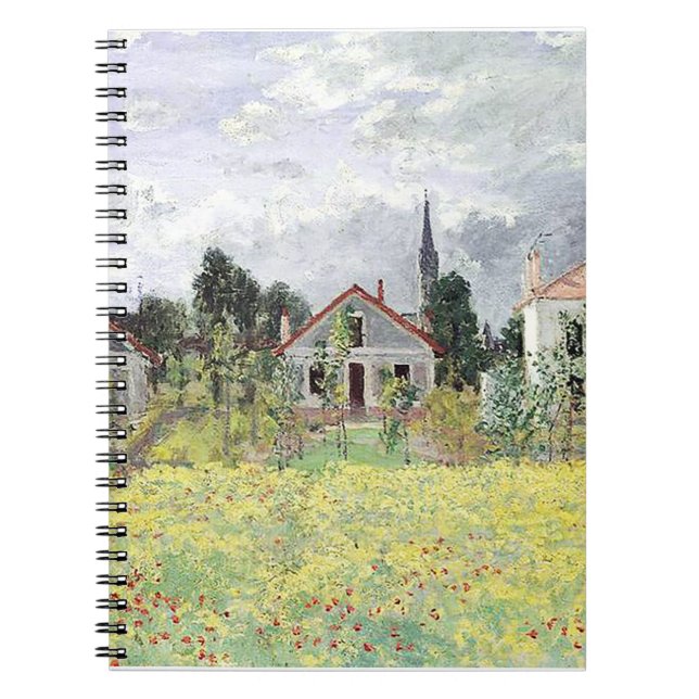 Houses at Argenteuil Claude Monet    Notebook (Front)